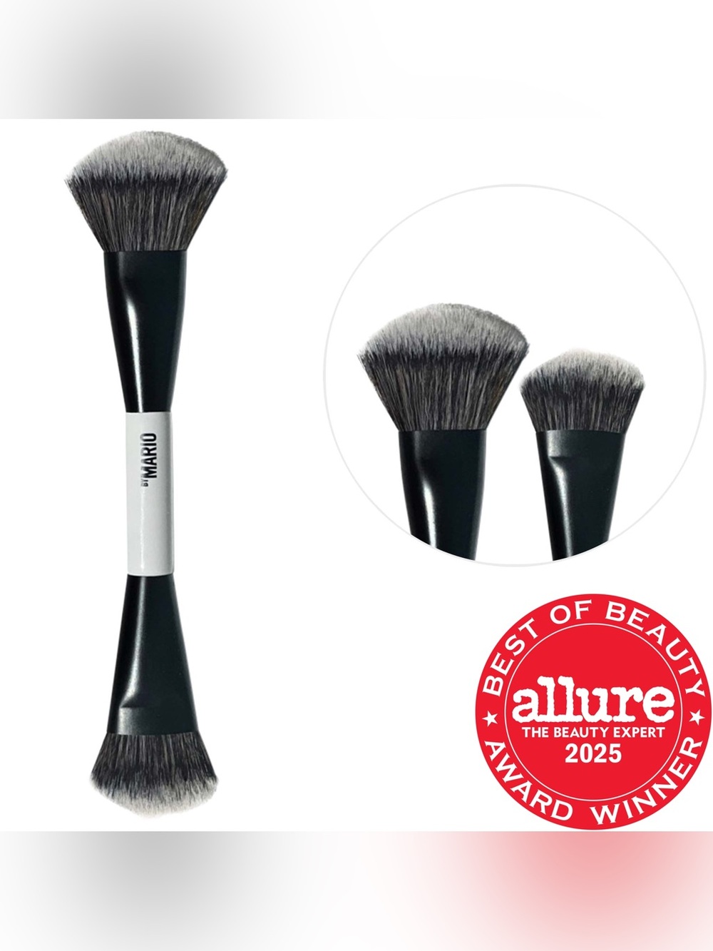 Makeup by Mario F4 Cosmetic Dual Ended Makeup Brush New in Box Vegan